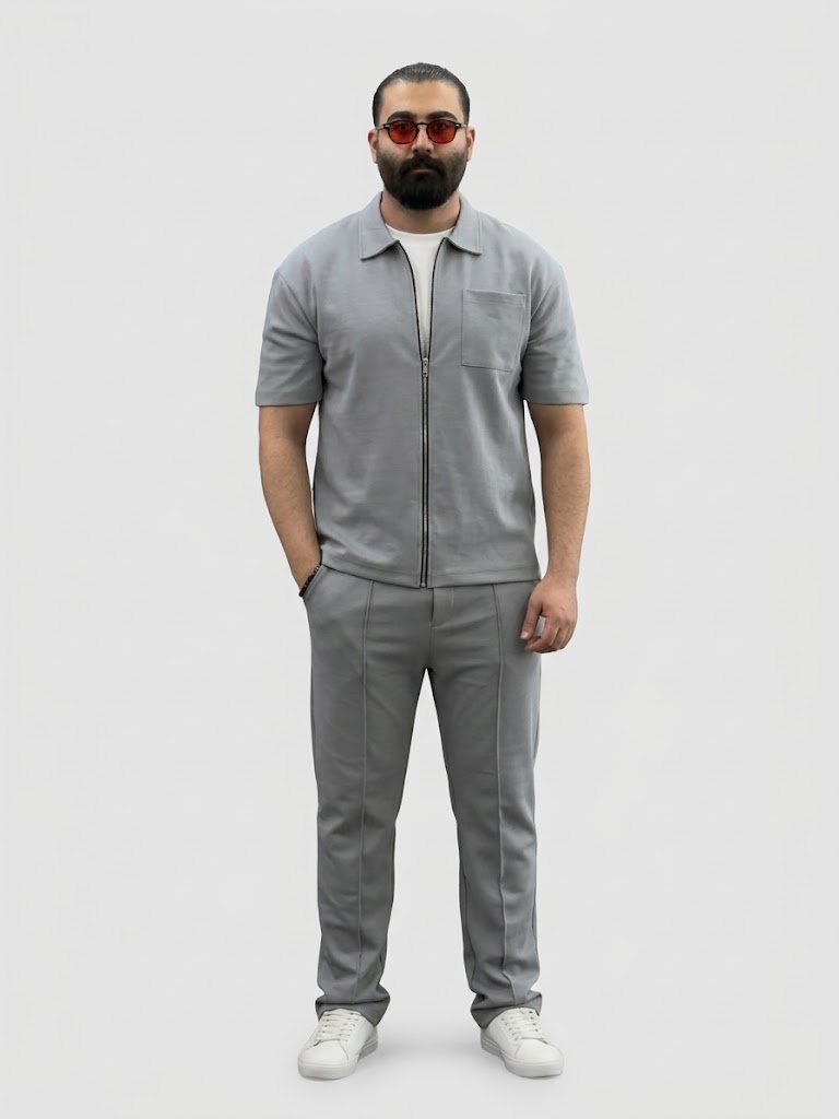 ترنج بسوسته شبابي | Youth Zip-Up Tracksuit for Men