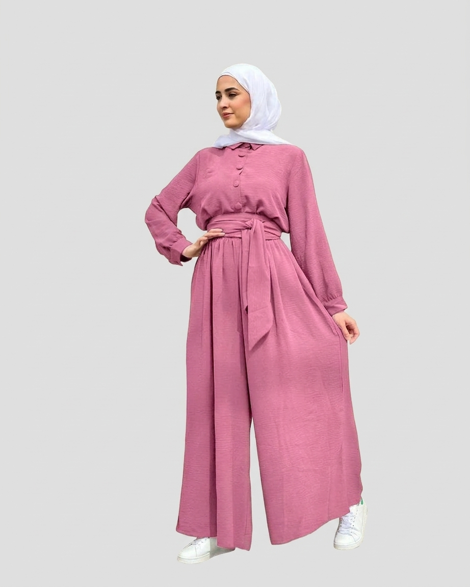 سوت قطعتين بحزام | Two-Piece Belted Suit