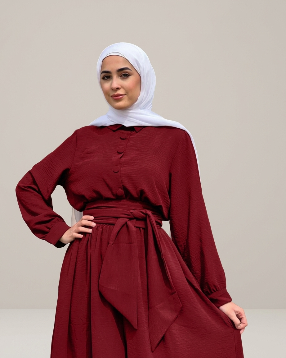 سوت قطعتين بحزام | Two-Piece Belted Suit
