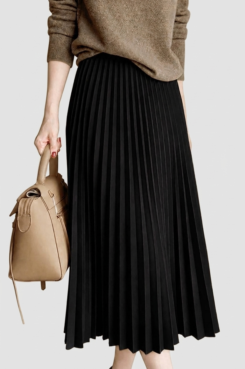 Double Godet Pleated Skirt | جيبة دبل كلوش بلسيه