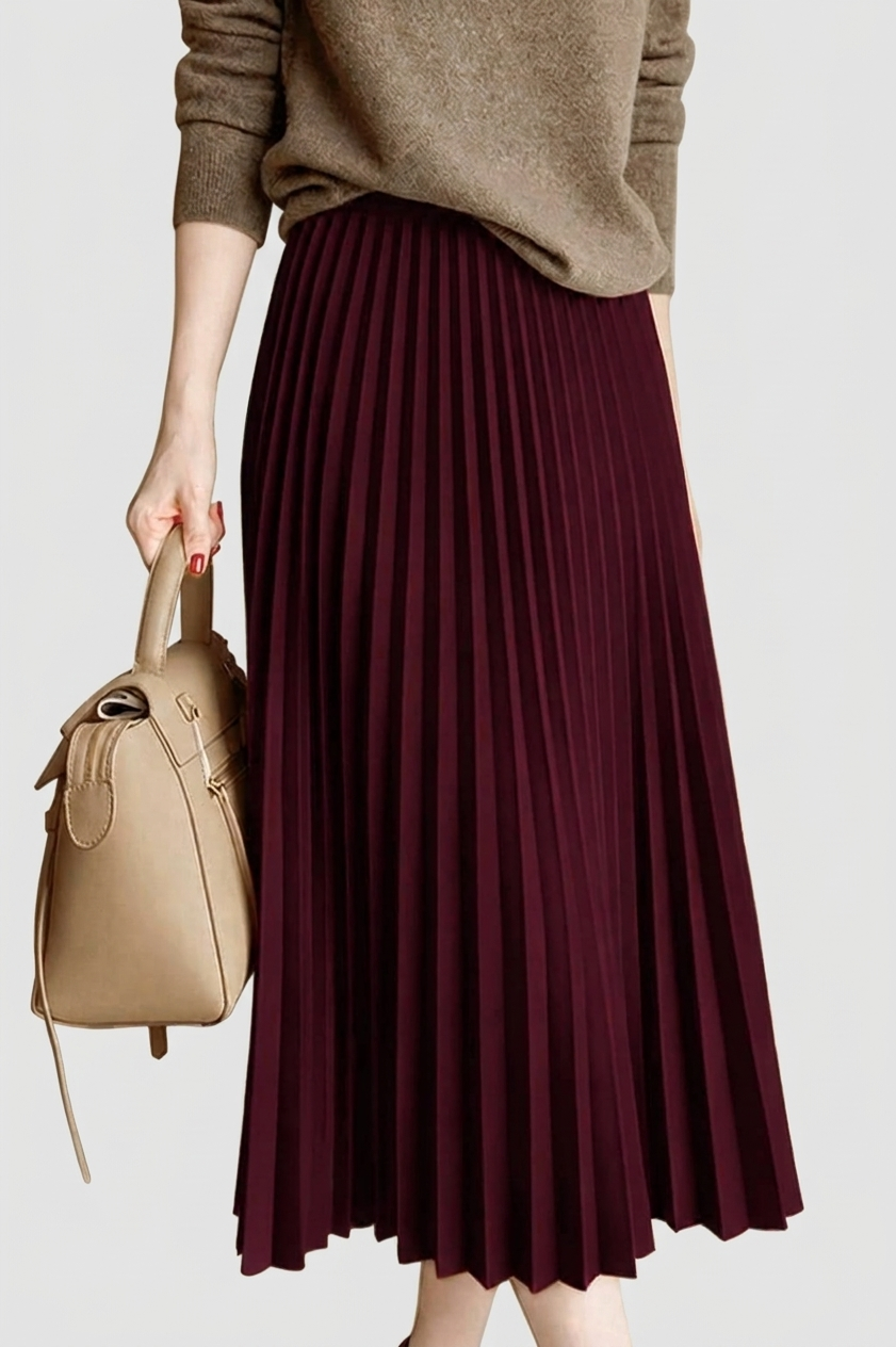 Double Godet Pleated Skirt | جيبة دبل كلوش بلسيه