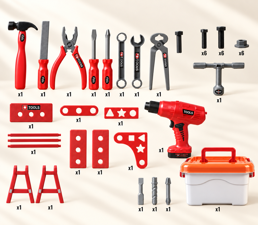 عدة المهندس الصغير – 42 قطعة | Little Engineer Tool Set – 42 Pcs