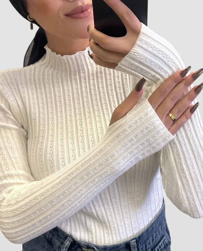 Ribbed Winter Basic Top | بيزك شتوي مضلع