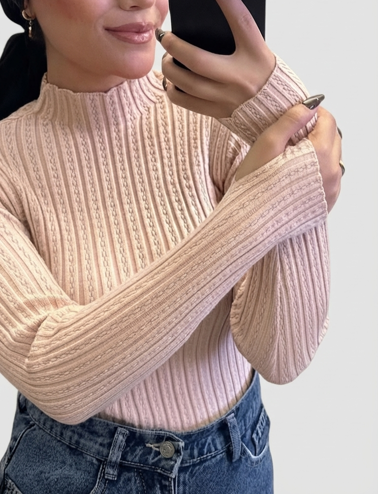 Ribbed Winter Basic Top | بيزك شتوي مضلع