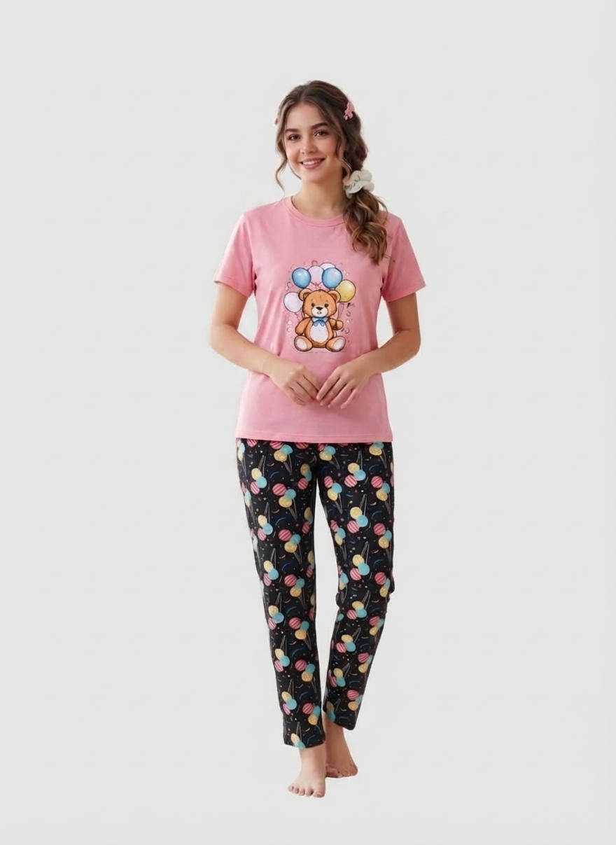 Teddy Bear Print Pajama | بيجاما دبدوب