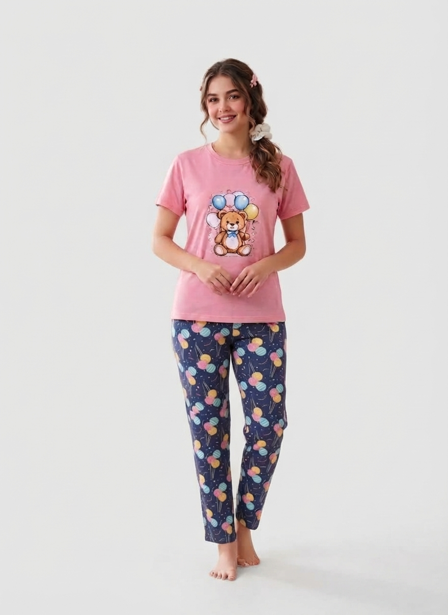 Teddy Bear Print Pajama | بيجاما دبدوب