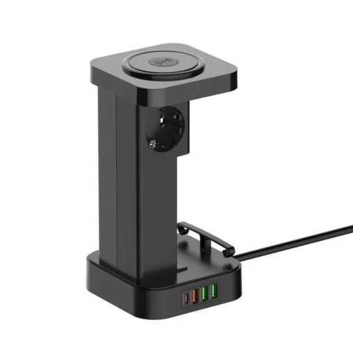 لدنيو برج كهرباء ذكي 2500W مع 4 مخارج كهرباء و5 منافذ USB وشحن لاسلكي سريع 15W وتايمر ذكي 24 ساعة | SEW4485 