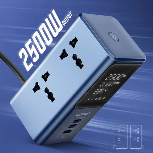 لدنيو برج طاقة 2500 واط مع شحن PD/QC سريع وشاشة عرض رقمية SC2
