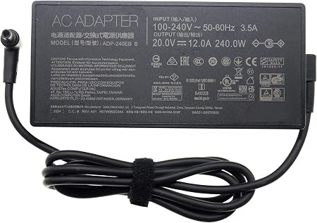 ASUS 240w 20V 12A \ plug(6.0x3.7 )Adapter Compatible for ASUS ROG Strix 