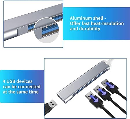 AVVA type c hub USB 3.0 4p