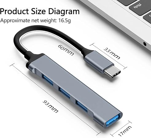 AVVA type c hub USB 3.0 4p