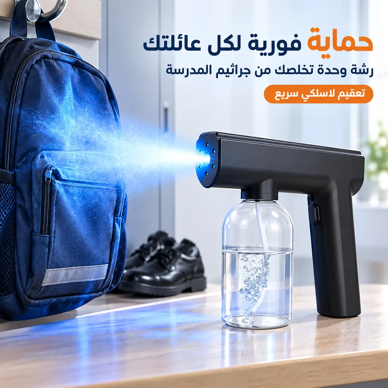 شوف حجمه بالإيد وقوة الرشّة
