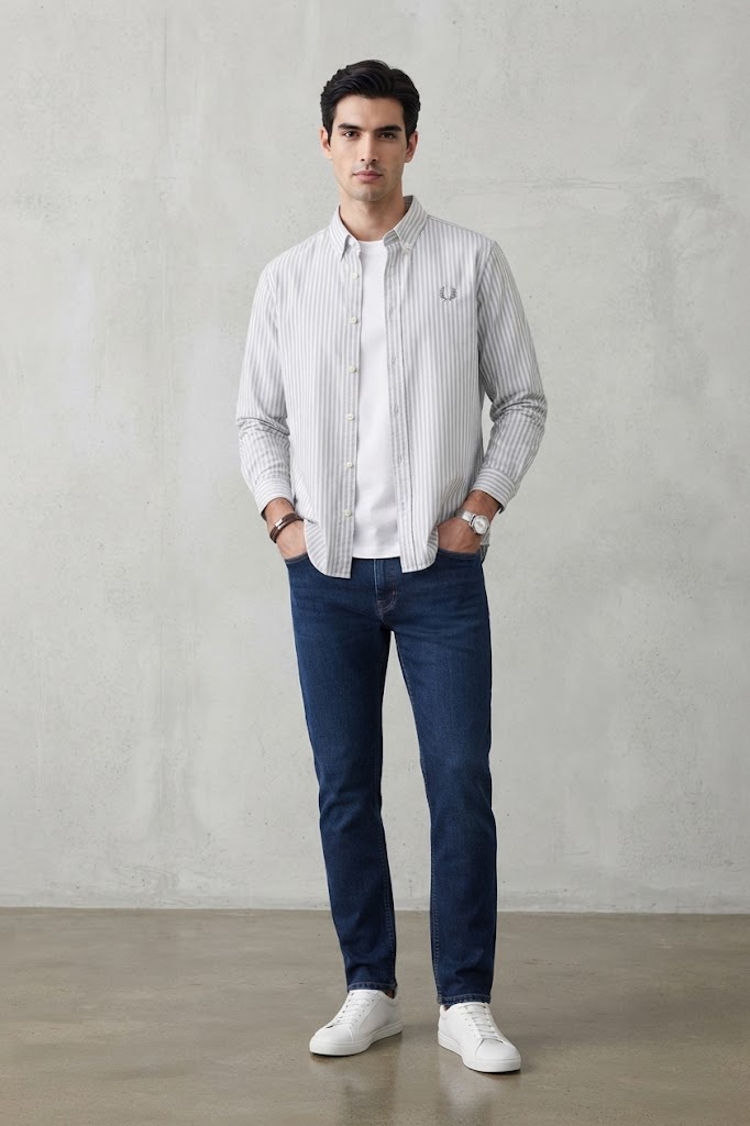قميص اكسفورد مقلم | Striped Oxford Shirt