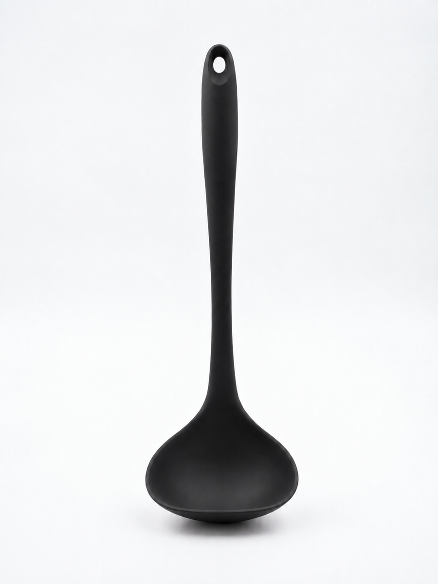  Silicone Soup Ladle – Kitchen Serving and Cooking Spoon