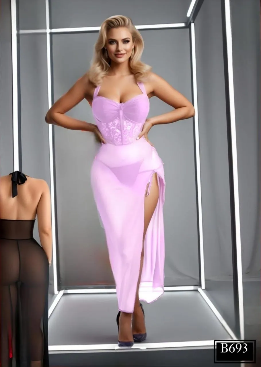 Elegant Lace Bodysuit  B693