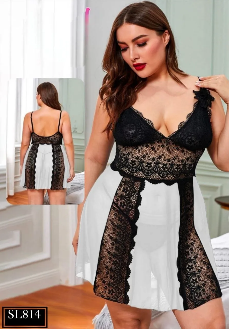 Elegant Lace Nightwear Set 814