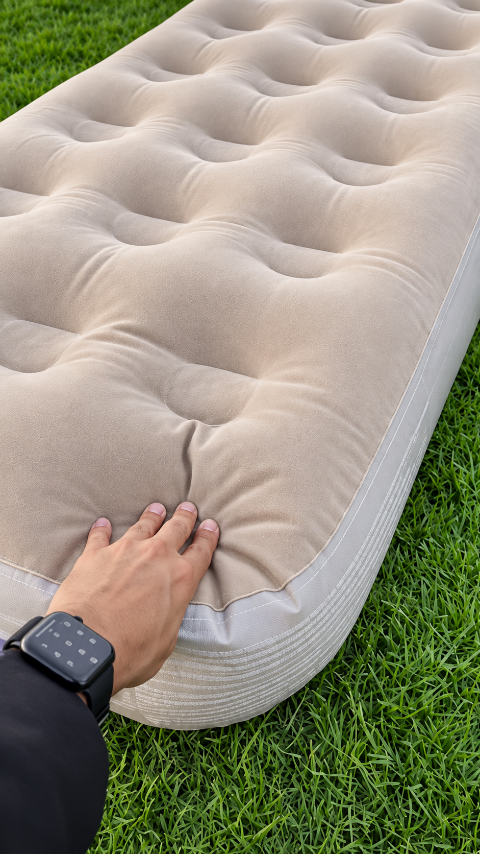  Single Inflatable Air Mattress with Pillow & Pump - مرتبة هوائية فردية قابلة للنفخ مع وسادة ومضخة هواء