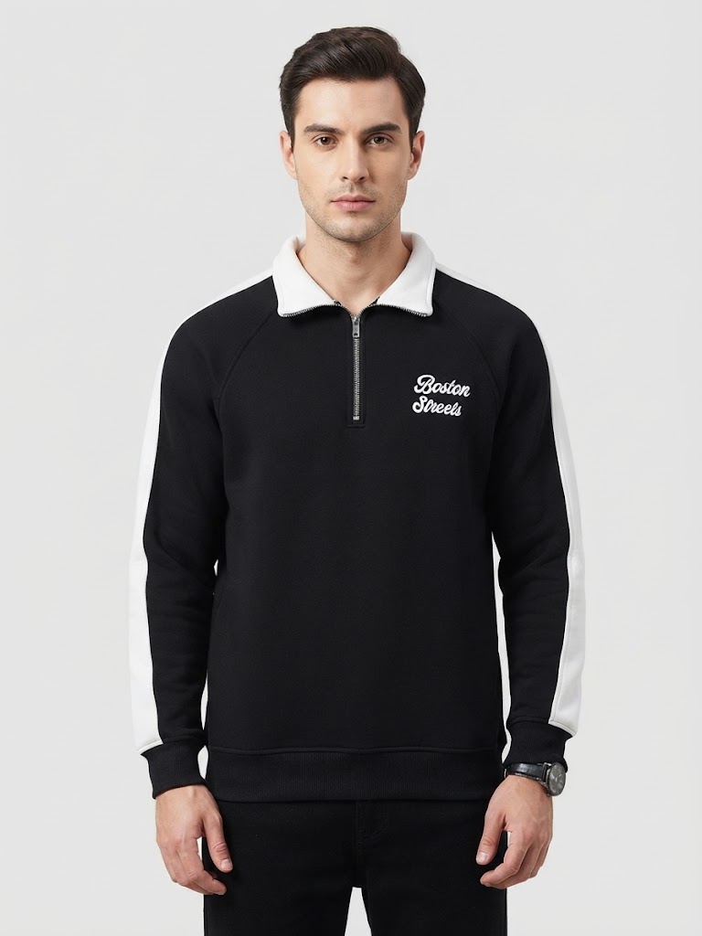 تيشيرت نص سوسته شتوي | Winter Half-Zip T-Shirt