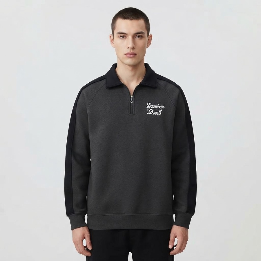 تيشيرت نص سوسته شتوي | Winter Half-Zip T-Shirt