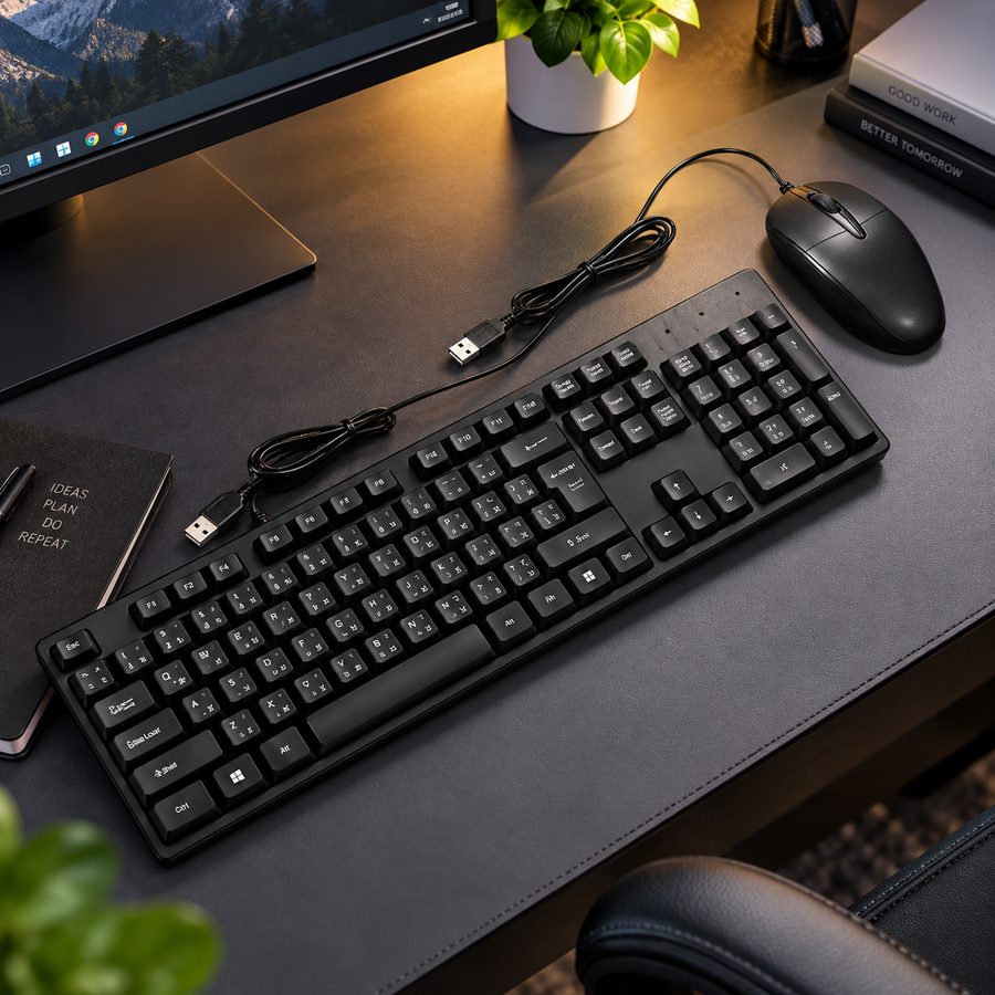 The 7 siyuan USB Keyboard & Mouse combo