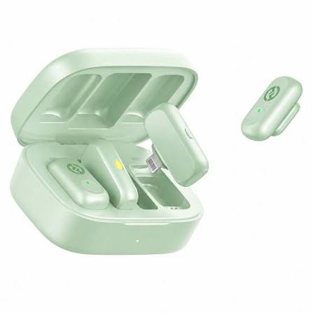 Hollyland Lark A1 Combo Wireless Microphone Mint Green with USB-C & Lightning Receivers