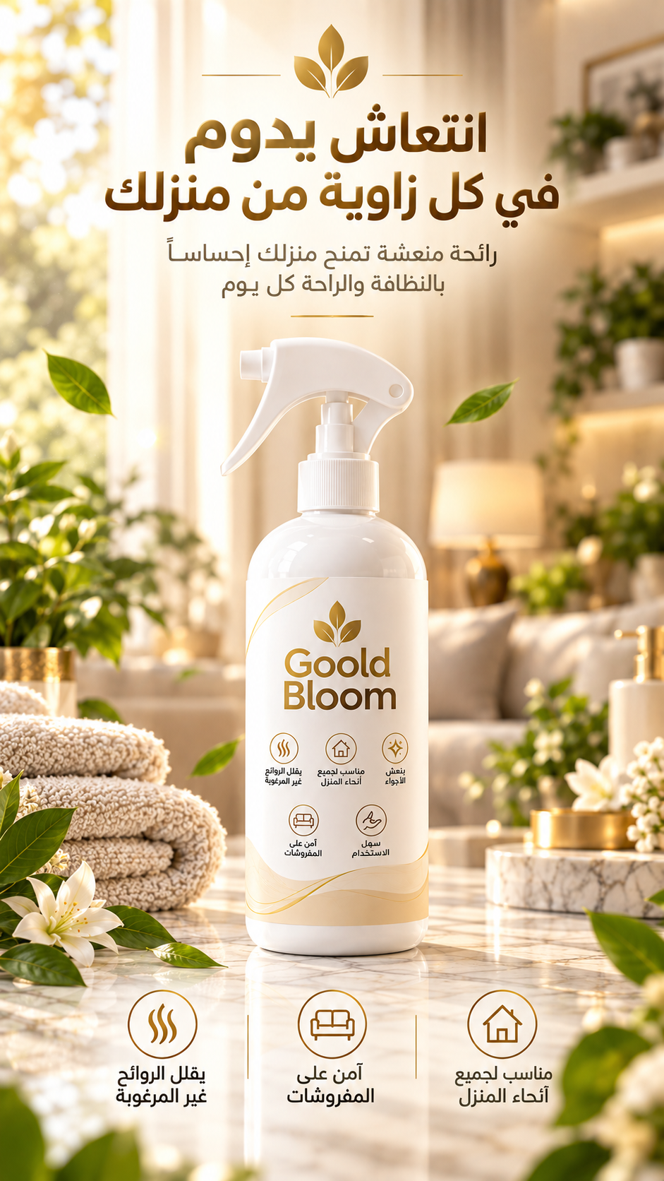 مزيل الروائح الكريهه والبكتيريا
