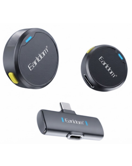 Earldom MC15C Wireless Microphone with Type-C Receiver & Noise Cancellation