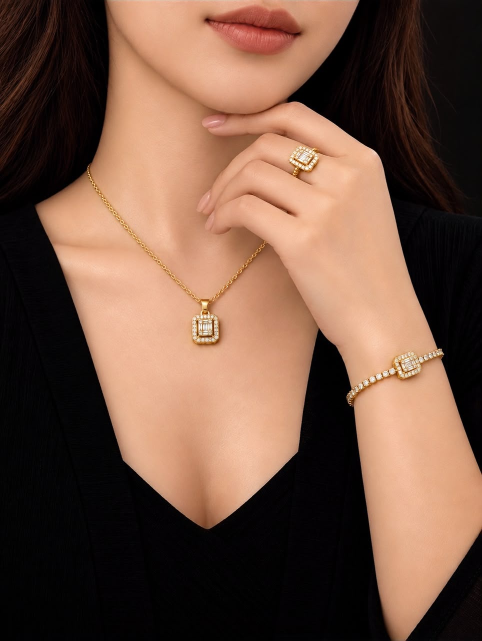 طقم لازوردي استانلس | Stainless Steel Lazurde Set