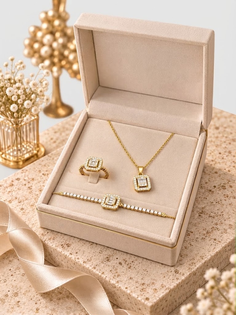طقم لازوردي استانلس | Stainless Steel Lazurde Set