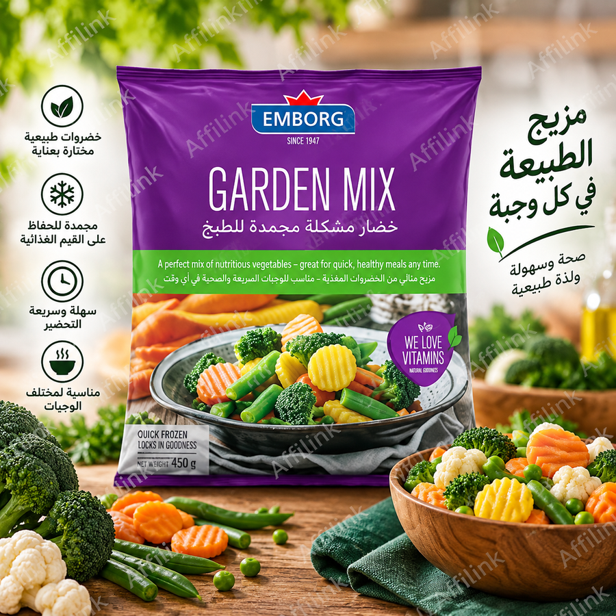 إمبورغ خضار مشكلة مجمدة للطبخ – Garden Mix