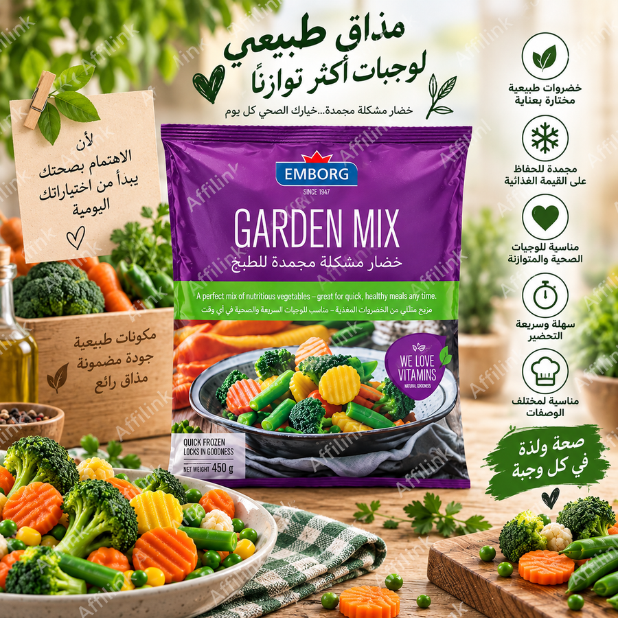 إمبورغ خضار مشكلة مجمدة للطبخ – Garden Mix