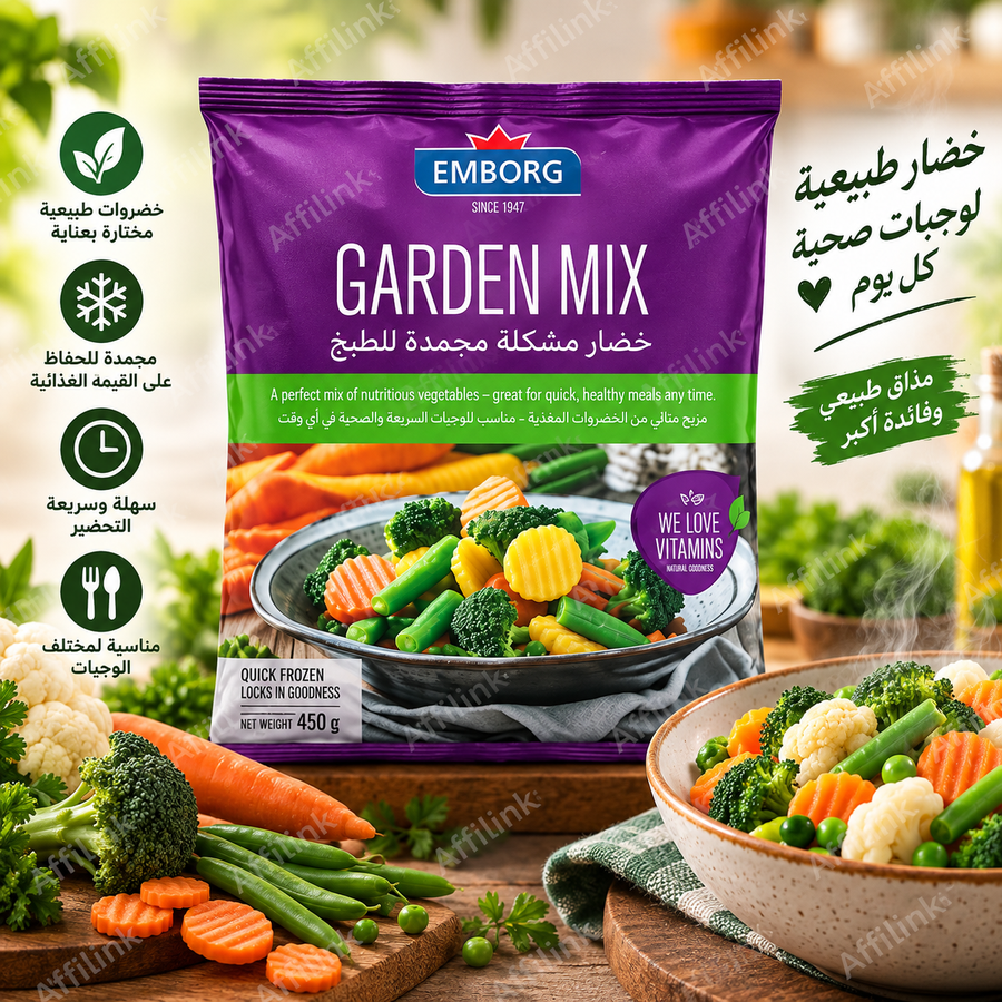 إمبورغ خضار مشكلة مجمدة للطبخ – Garden Mix
