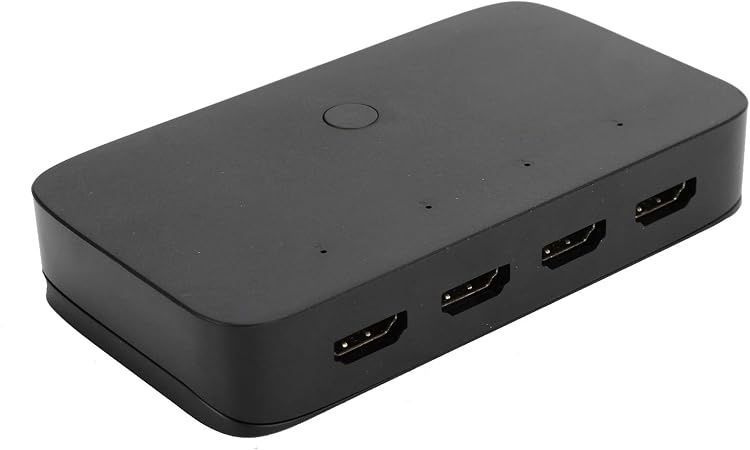 AVVA HDMI KVM Switch for 4 PCs, Supports HD Monitor, Keyboard, Mouse, 4K@30Hz