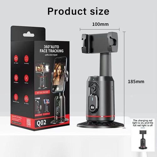 Q-02 stand Auto Face Tracking Tripod 360° Rotating Auto Tracking Phone Stand