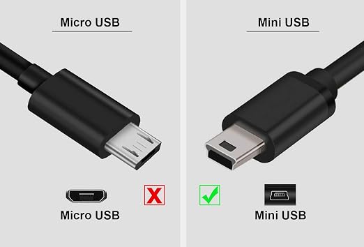 2Pcs USB 2.0 5 Pin (30cm) Data Transfer cable 