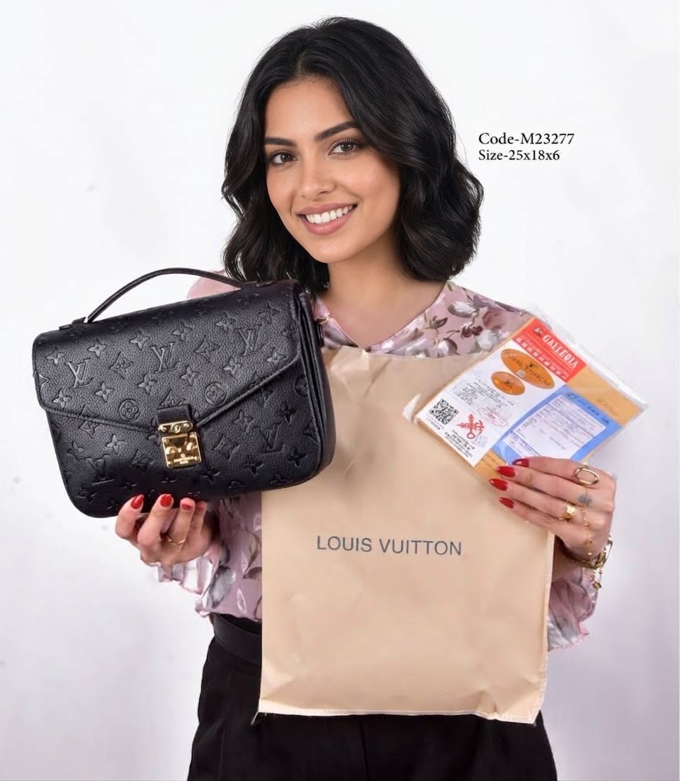 Louis Vuitton Pochette Métis Empreinte Leather Bag Mirror Quality With Box