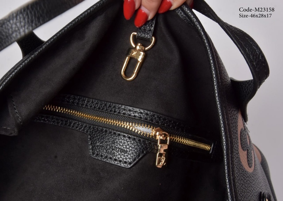 Louis Vuitton Neverfull MM Monogram Empreinte Bicolor Tote Bag Mirror Quality With Box