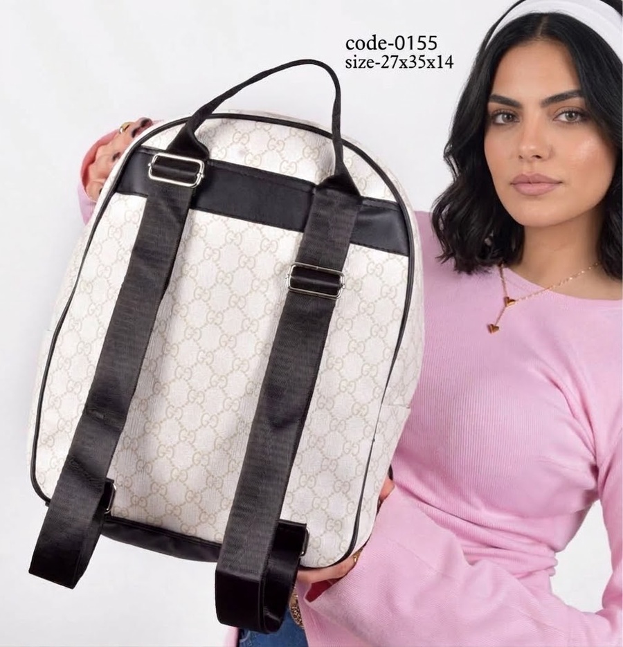 Gucci Ophidia GG Monogram Backpack With Web Stripe & Interlocking Logo