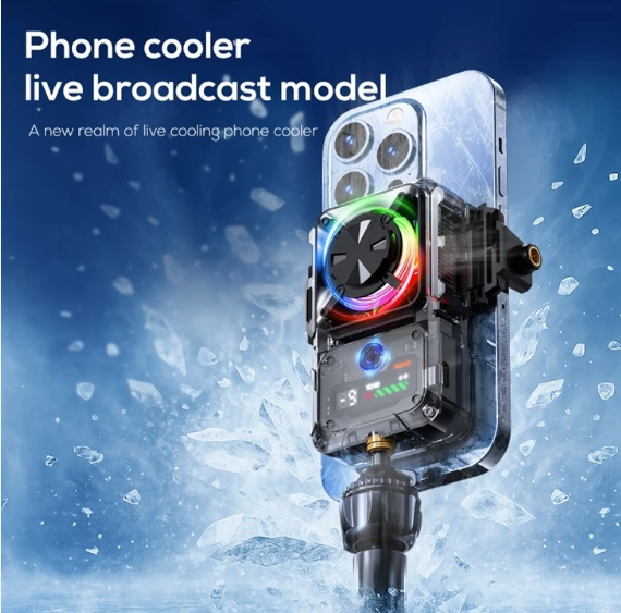 MEMO DL23 Semiconductor Phone Cooler with RGB Light and Temperature Display