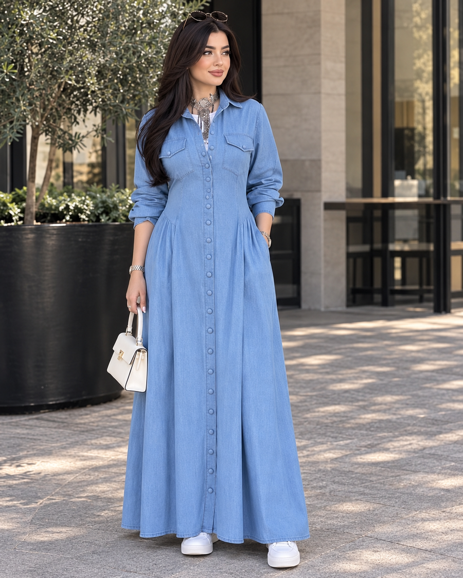 Denim Elegance Dress