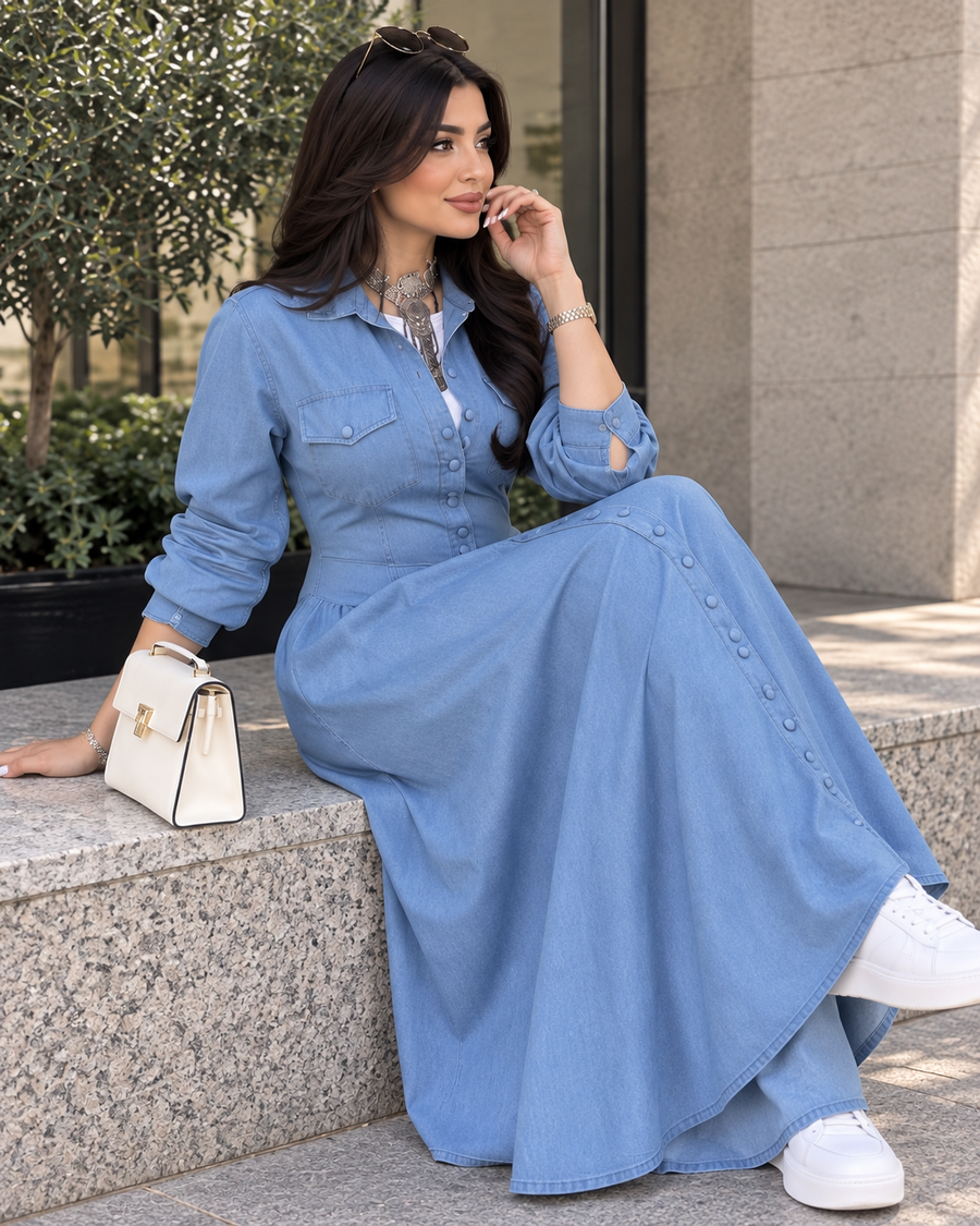 Denim Elegance Dress