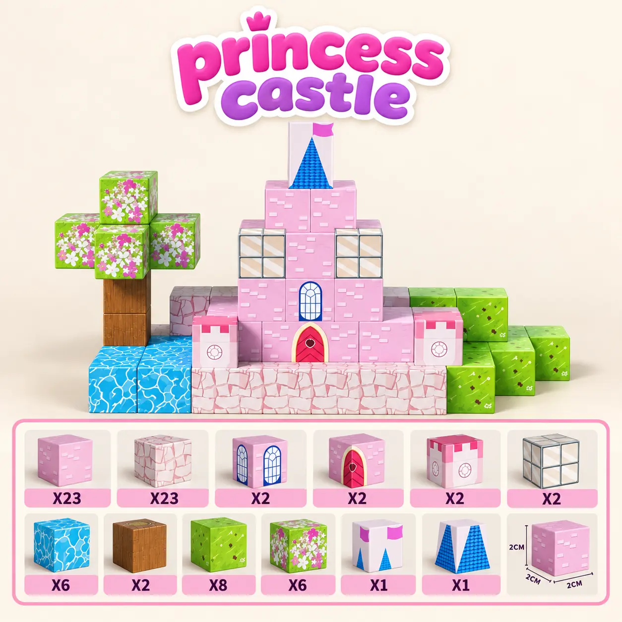 مكعبات ماين كرافت المغناطيسية للبنات | Minecraft Magnetic Blocks for Girls