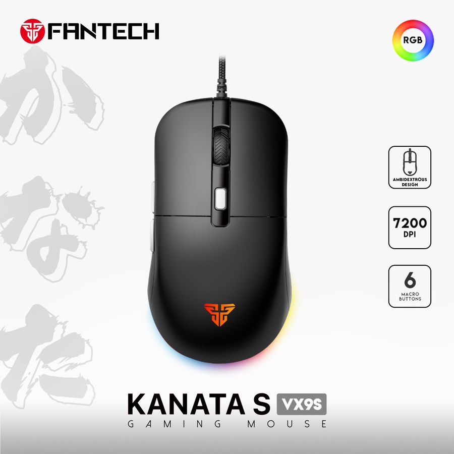 Fantech VX9S Kanata S Wired Gaming Mouse with RGB Lighting