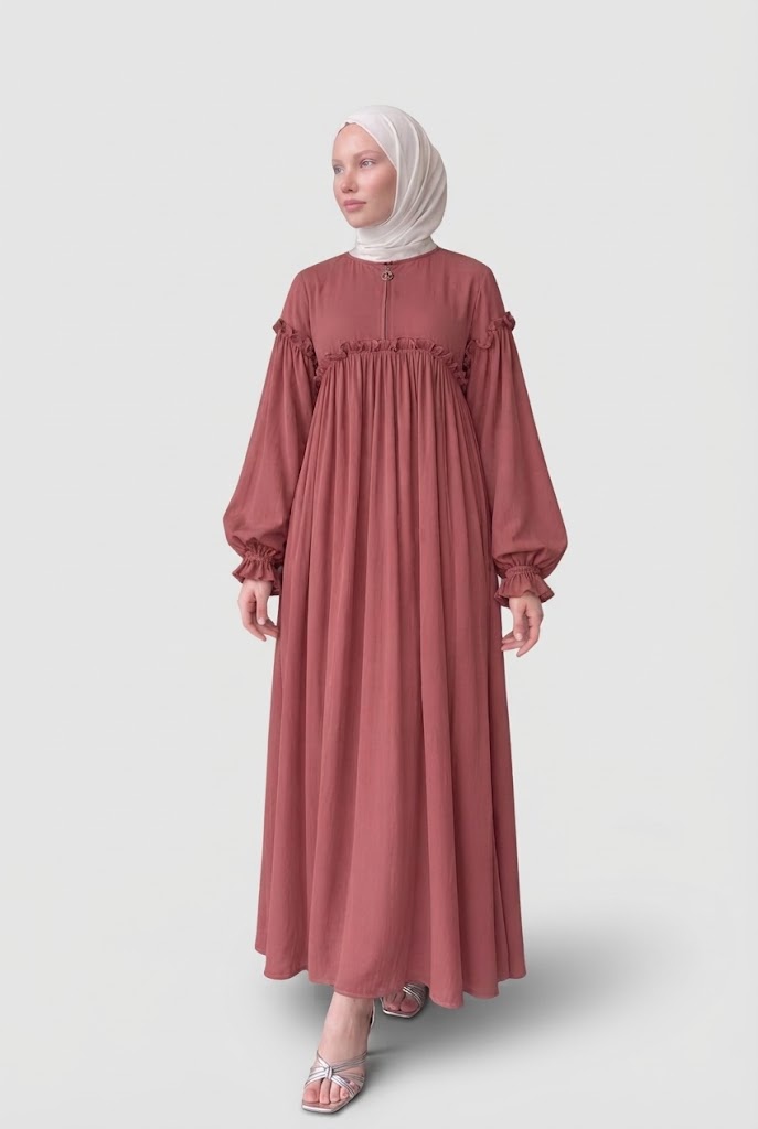 دريس نص سوسته حريمي | Women's Half-Zip Dress