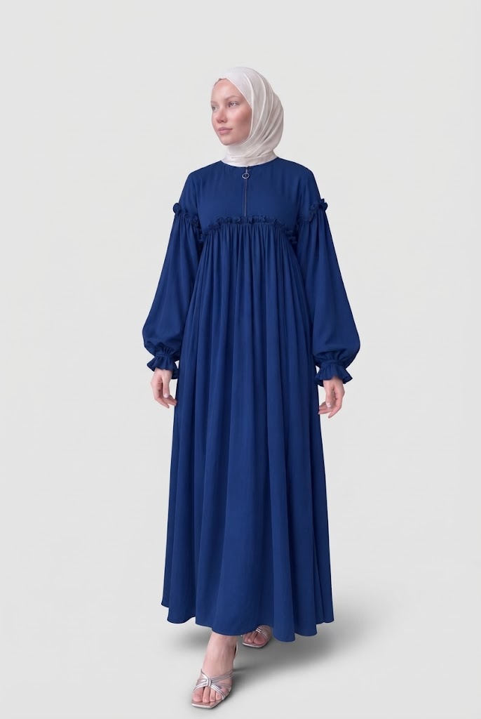 دريس نص سوسته حريمي | Women's Half-Zip Dress