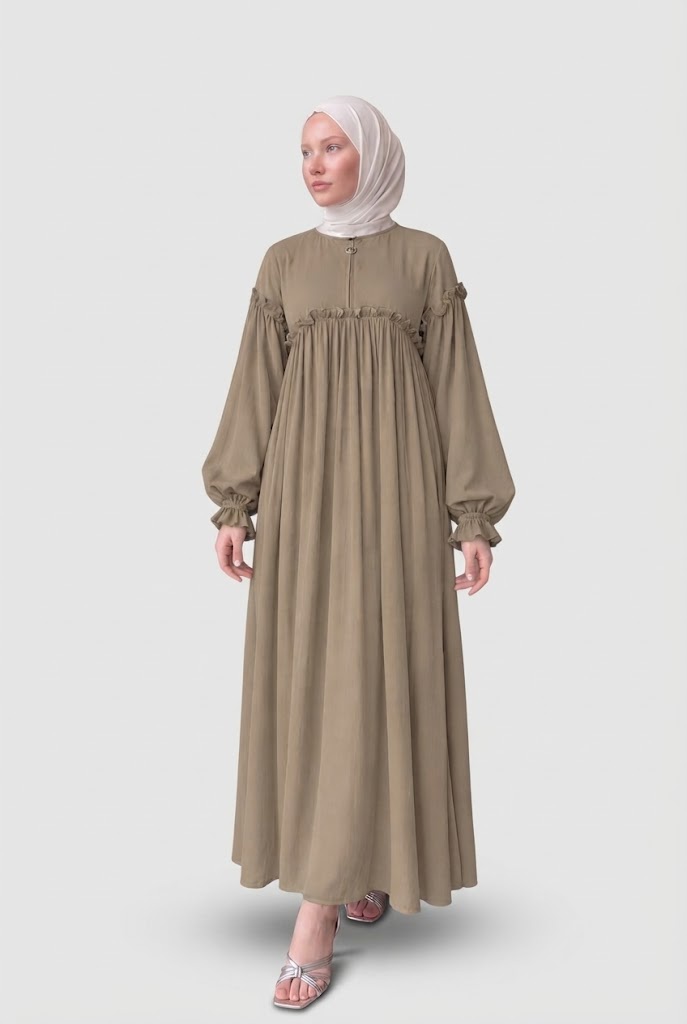 دريس نص سوسته حريمي | Women's Half-Zip Dress