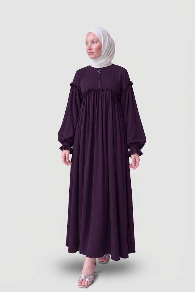 دريس نص سوسته حريمي | Women's Half-Zip Dress