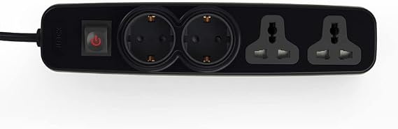 iLOCK power strip 4 outlets (2 schuko sockets + 2 universal sockets)