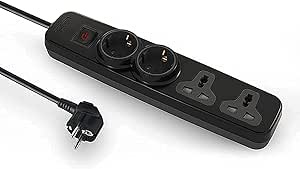 iLOCK power strip 4 outlets (2 schuko sockets + 2 universal sockets)