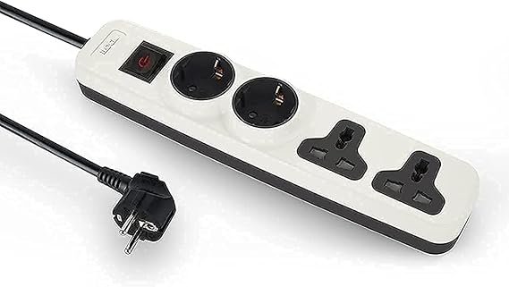 iLOCK power strip 4 outlets (2 schuko sockets + 2 universal sockets)